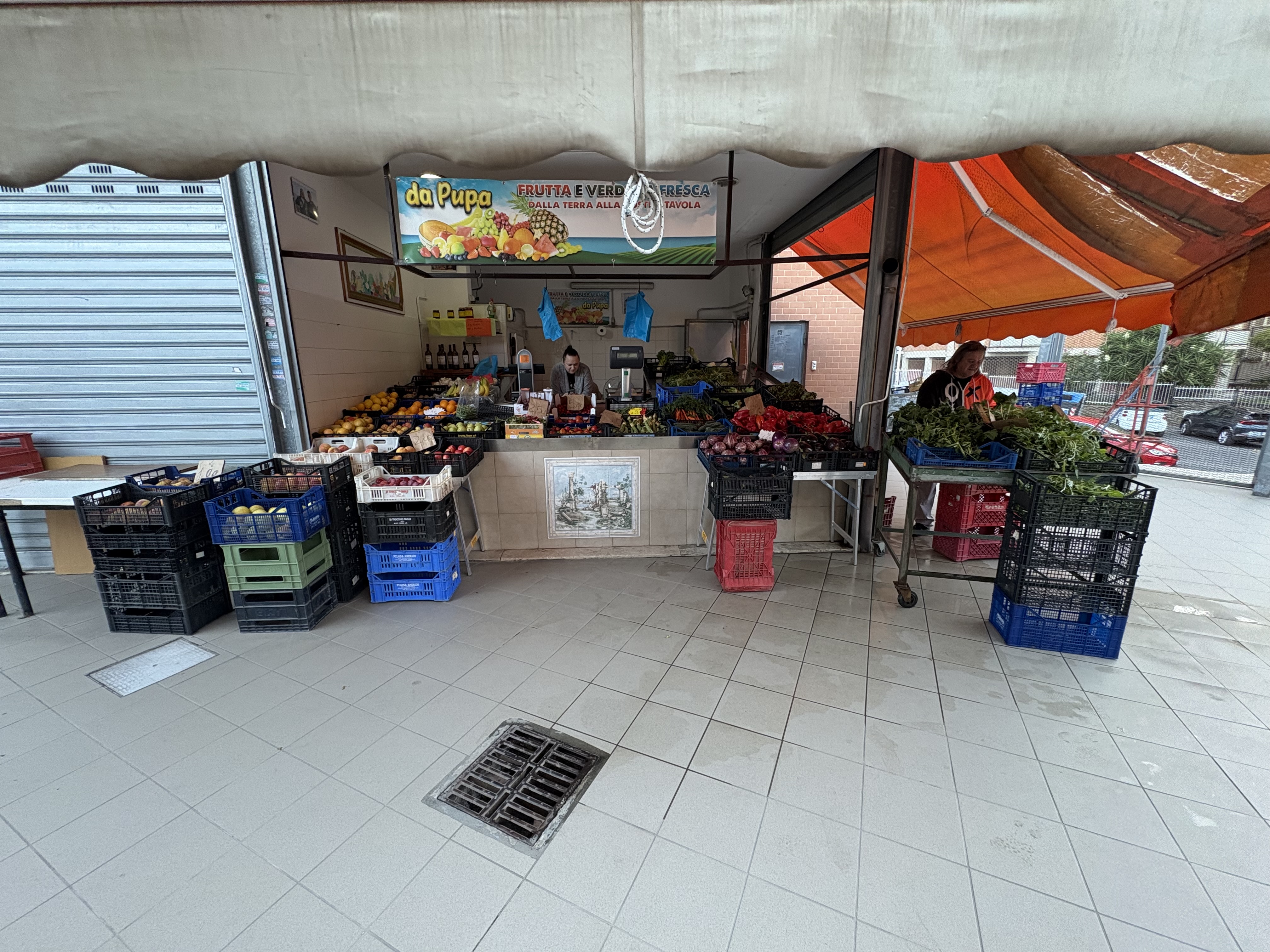 Box mercato rionale Roma – Frutta e verdura